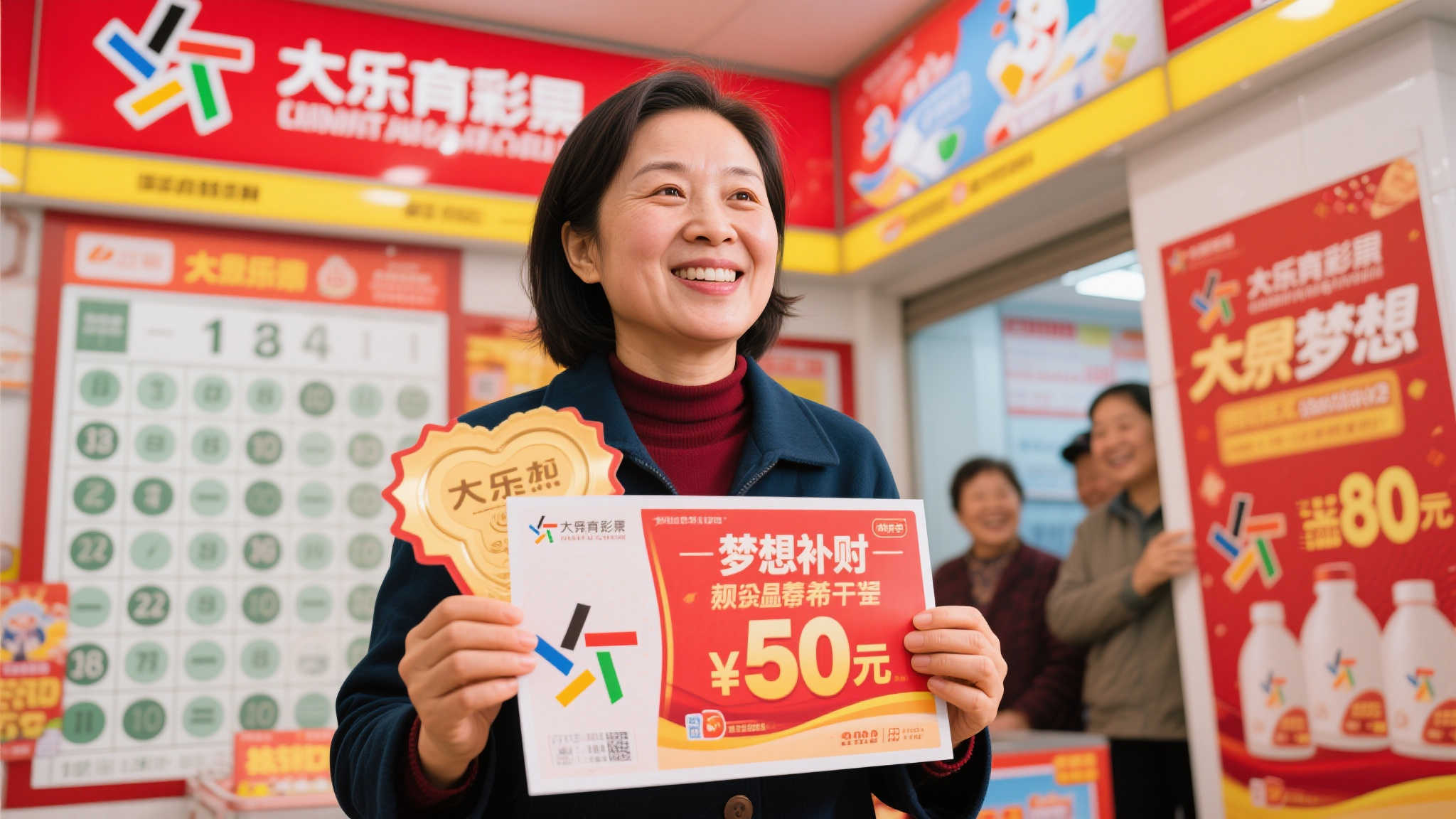 女子豪掷2268元复式票中大乐透1206万 奖金献家人 女子豪掷2268元复式票中大乐透1206万 奖金献家人