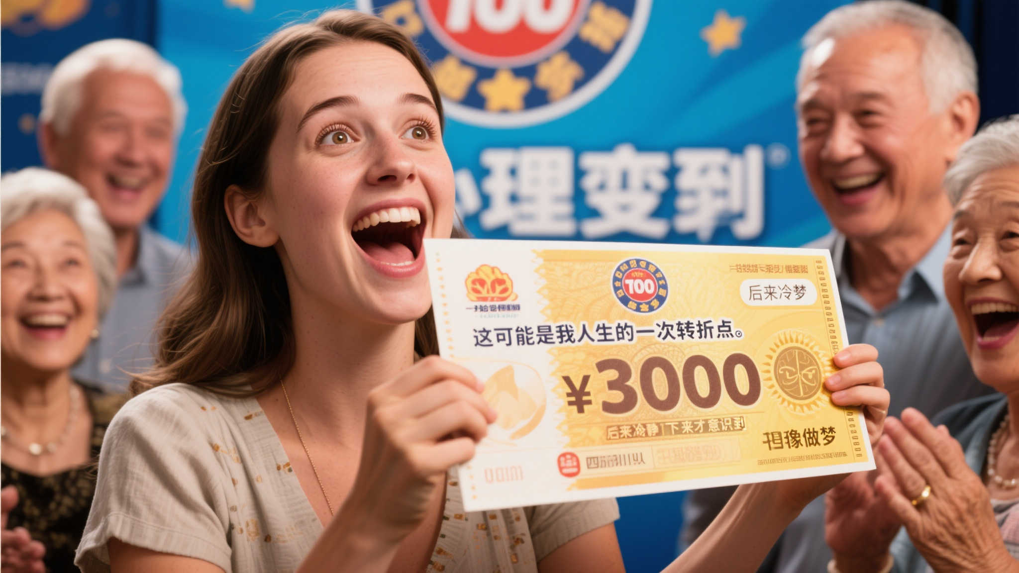 女子商场刮刮乐意外中奖100万：如梦似幻！