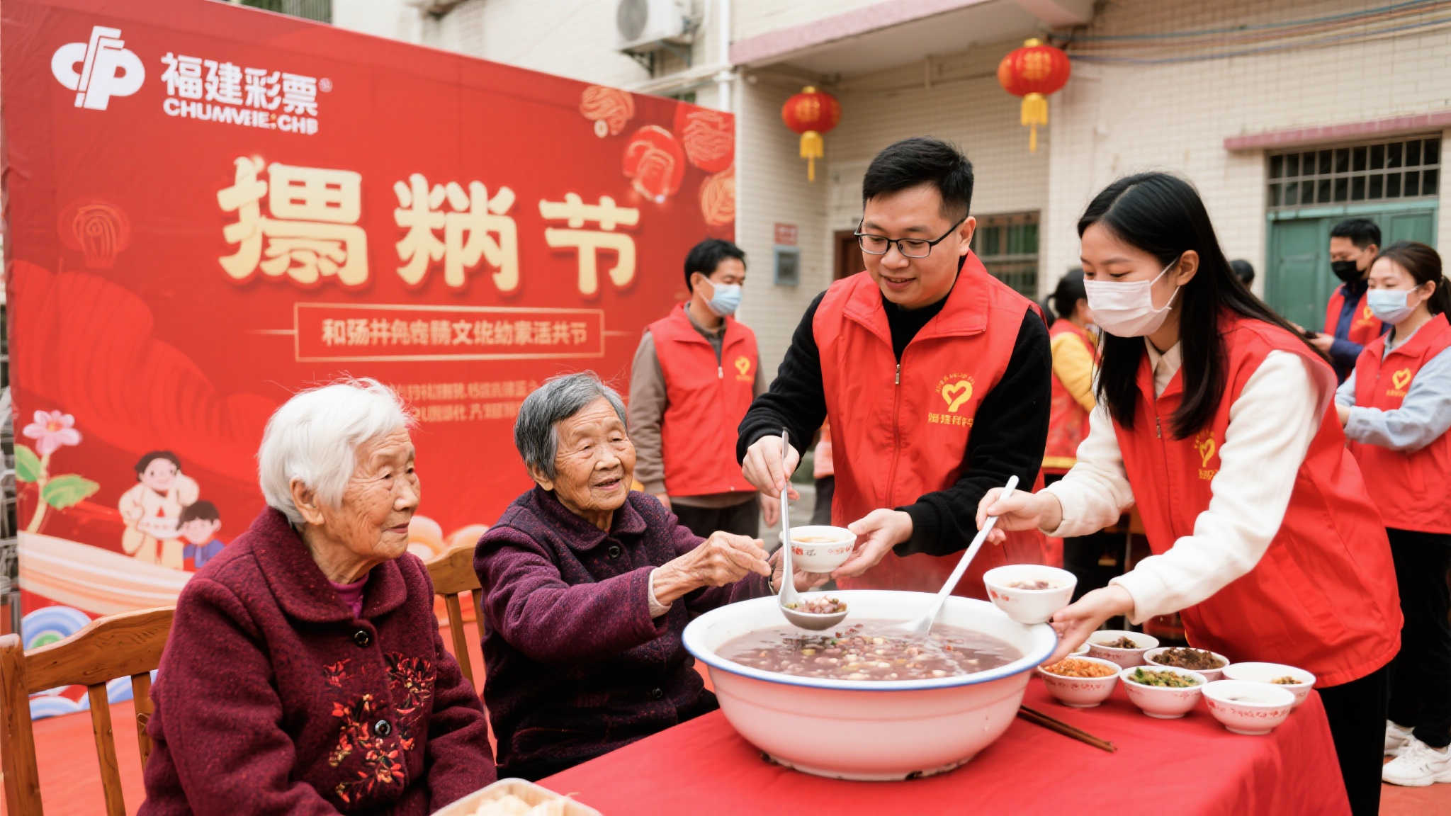 福建福彩携手社区共庆拗九节 弘扬雷锋志愿精神