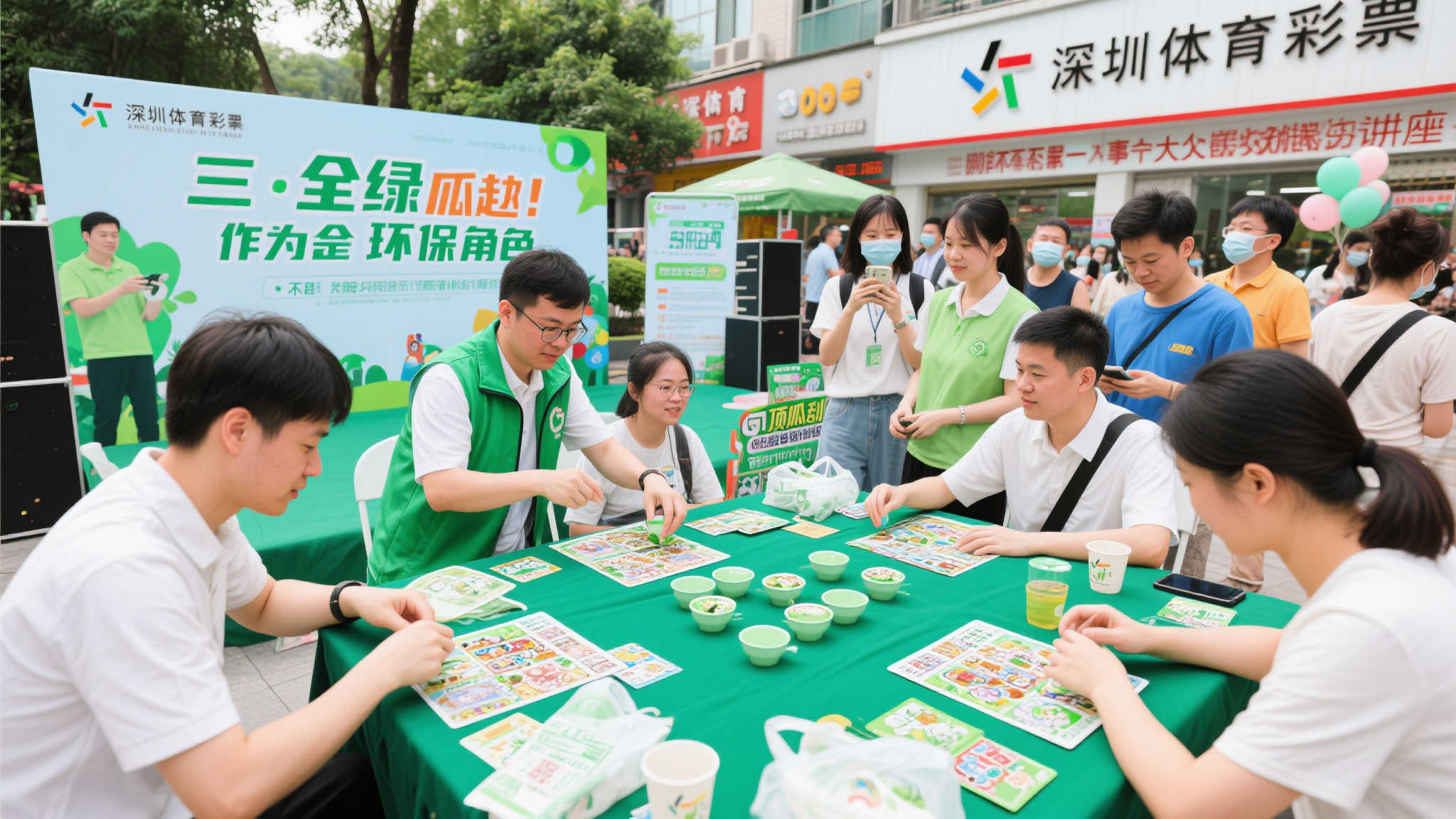 深圳体彩，与你同行：绿色顶呱刮，废宝新生，循环守护绿水青山！