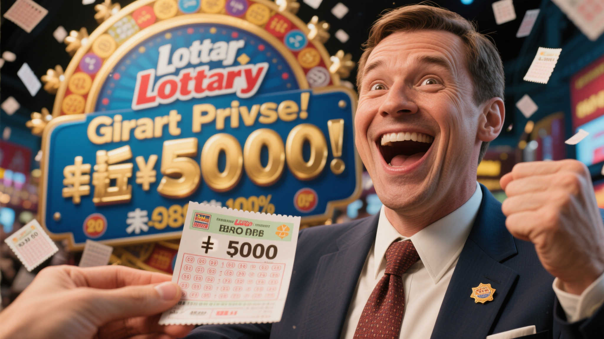 女彩民随机选号喜中亿万大奖 激动过度当场晕厥