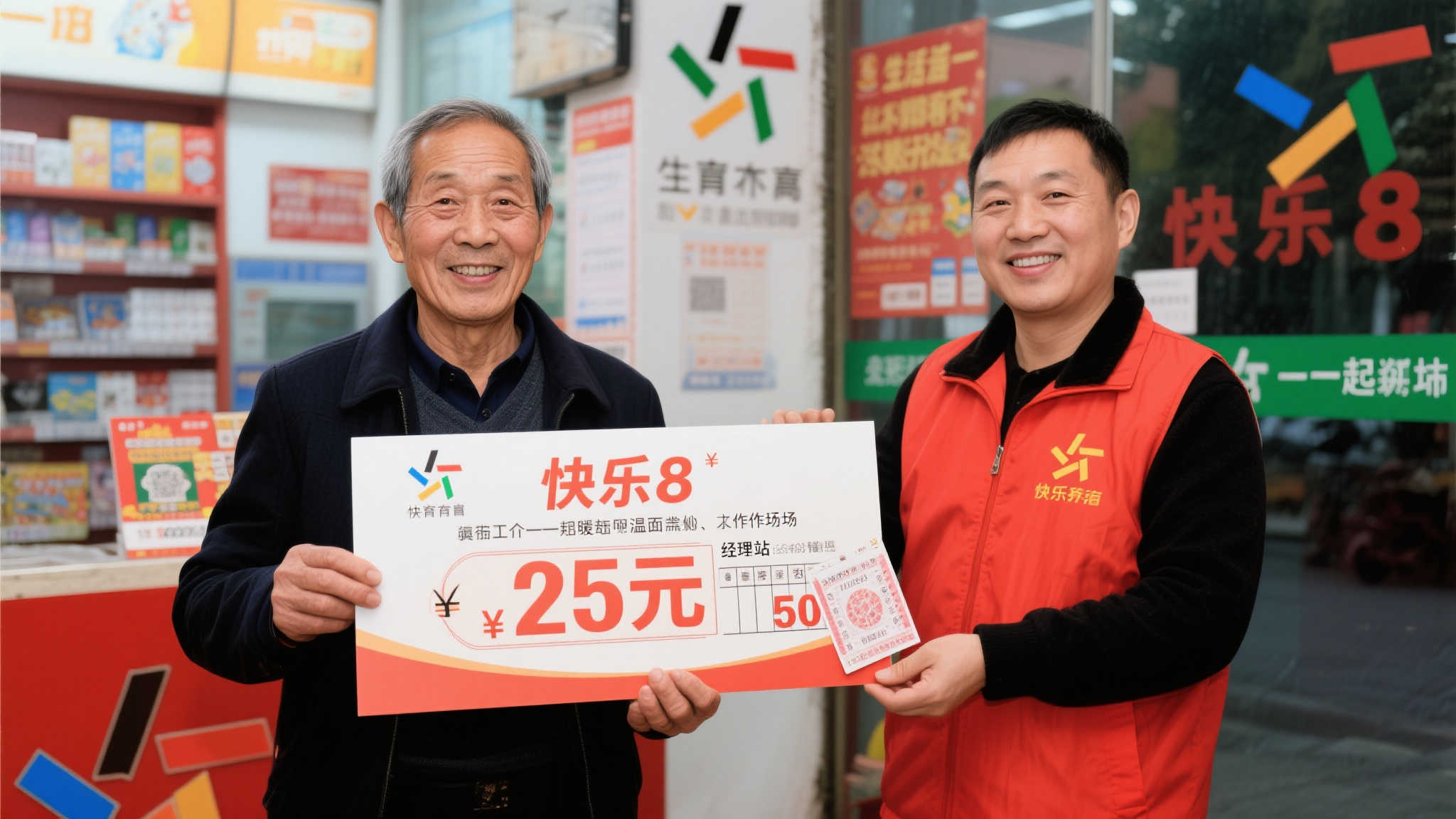 老彩民50元中快乐8大奖25万 因忙碌委托站主代领 老彩民50元中快乐8大奖25万 因忙碌委托站主代领