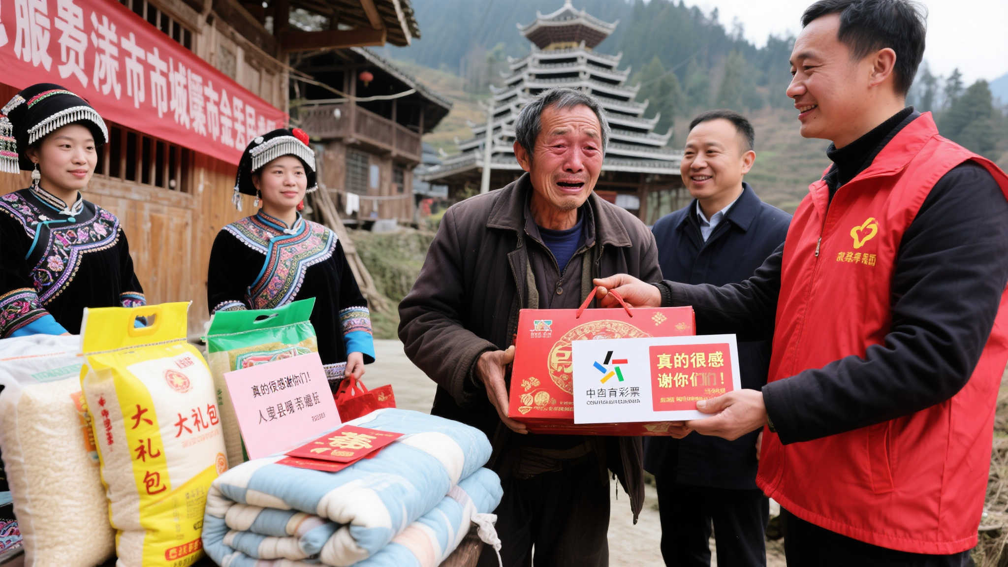 温情满黔州,新春送暖到家,福彩圆梦传心意 温情满黔州,新春送暖到家,福彩圆梦传心意